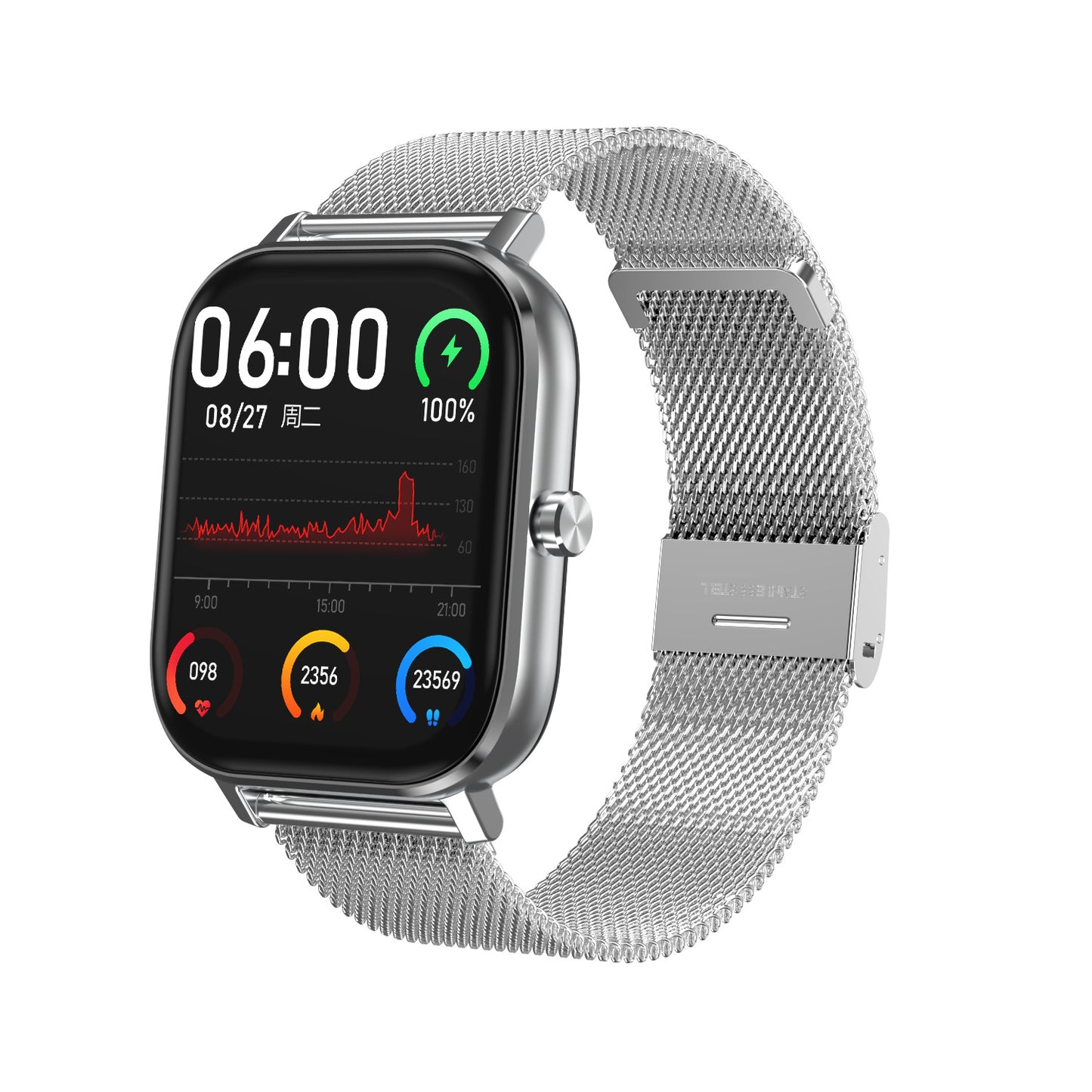 Smart Bracelet Heart Rate Ecg Blood Pressure Blood Oxygen Music Control Remote Control