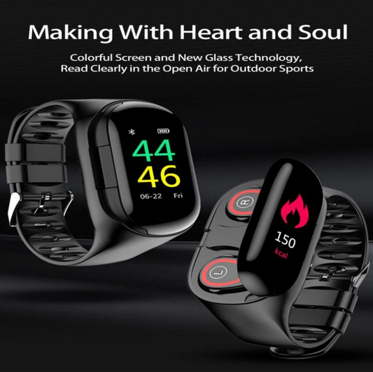 M1 Smart Bracelet Bluetooth Headset Color Screen Sports Multi-Function Heart Rate On-Ear Headset Smart Bracelet