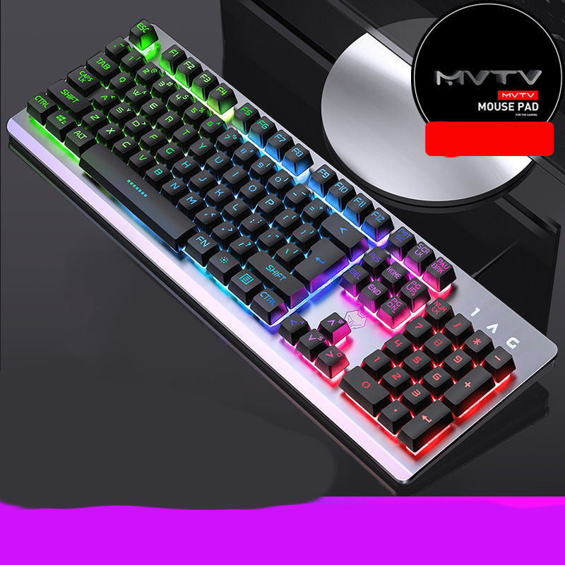 Wrangler Real Manipulator Keyboard Notebook Desktop Computer Wired Gaming Gaming Mouse Headset Three-piece