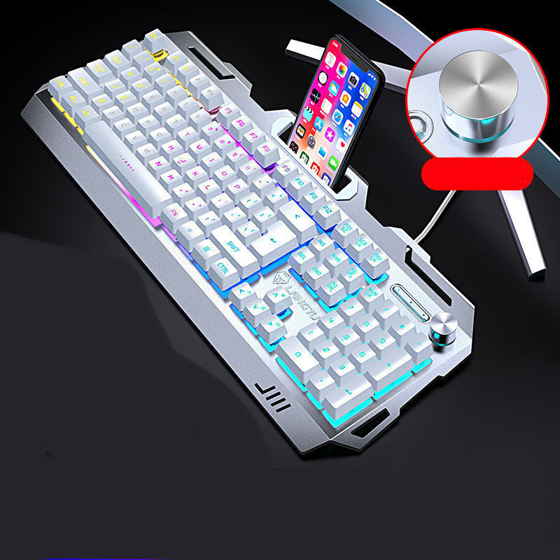 Wrangler Real Manipulator Keyboard Notebook Desktop Computer Wired Gaming Gaming Mouse Headset Three-piece