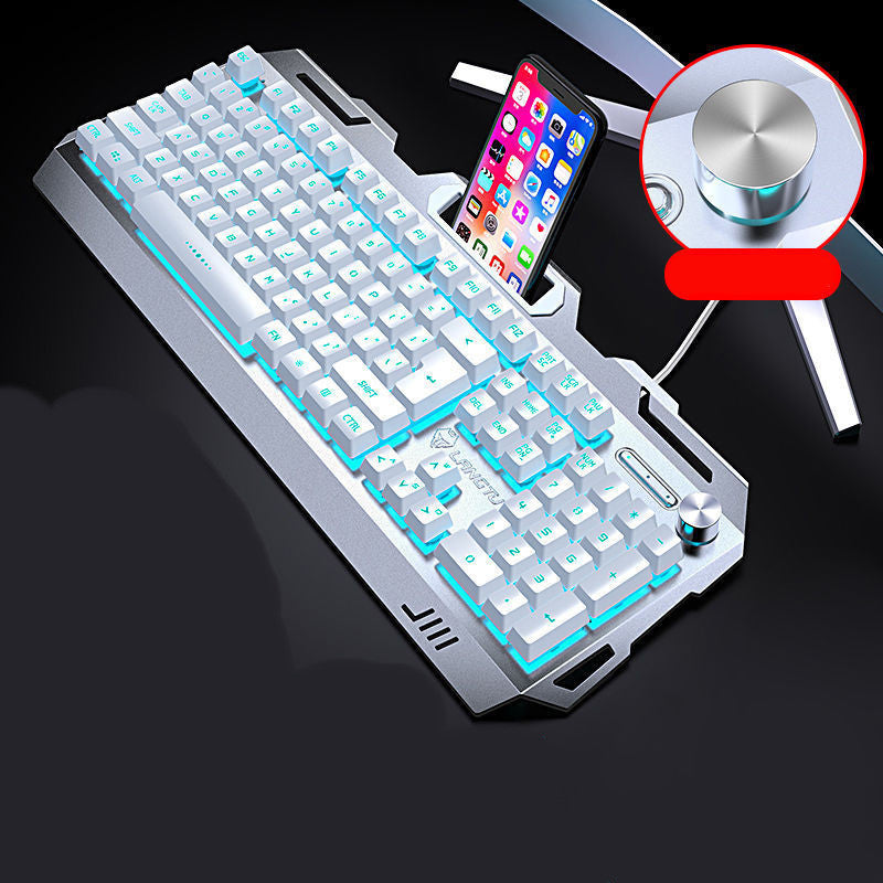 Wrangler Real Manipulator Keyboard Notebook Desktop Computer Wired Gaming Gaming Mouse Headset Three-piece