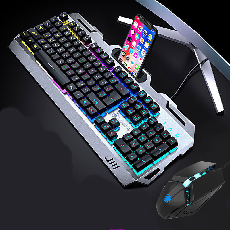 Wrangler Real Manipulator Keyboard Notebook Desktop Computer Wired Gaming Gaming Mouse Headset Three-piece