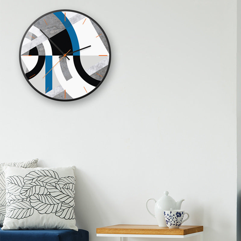 Geometric Nordic Style Abstract Picture Series Clocks