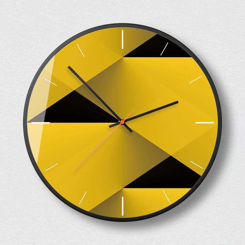 Geometric Nordic Style Abstract Picture Series Clocks