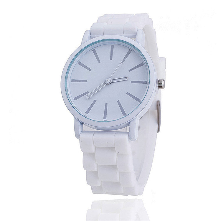 Silica Gel Strap Thin Ice Cream Candy Color Watch Strap Watch