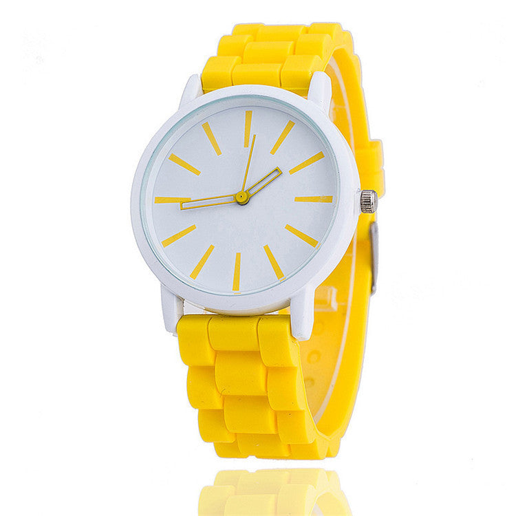 Silica Gel Strap Thin Ice Cream Candy Color Watch Strap Watch