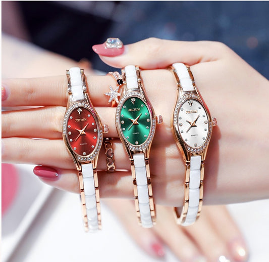 Jinshidun Brand Watch Quartz Movement Waterproof Ladies Watch