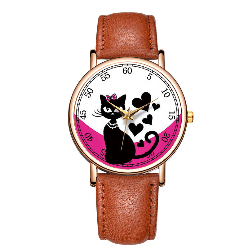 Lovely Casual Rose Gold Shell Noodle Watch