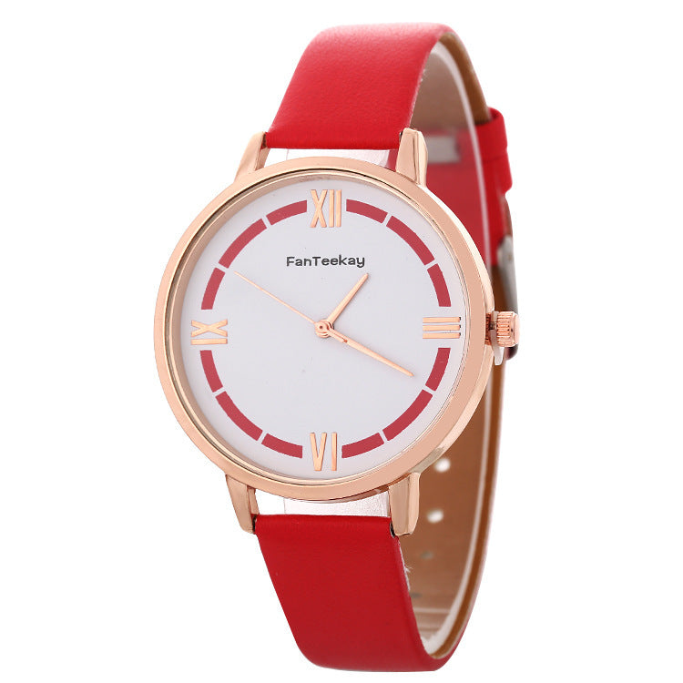 Fashionable And Simple Roman Ladies Business Quartz Watch