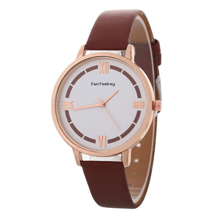 Fashionable And Simple Roman Ladies Business Quartz Watch