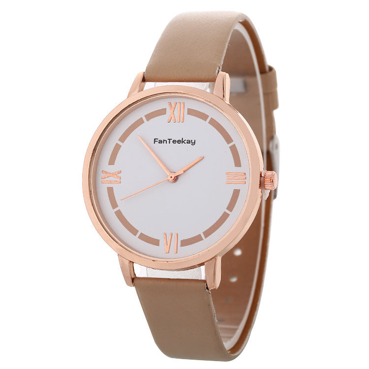 Fashionable And Simple Roman Ladies Business Quartz Watch