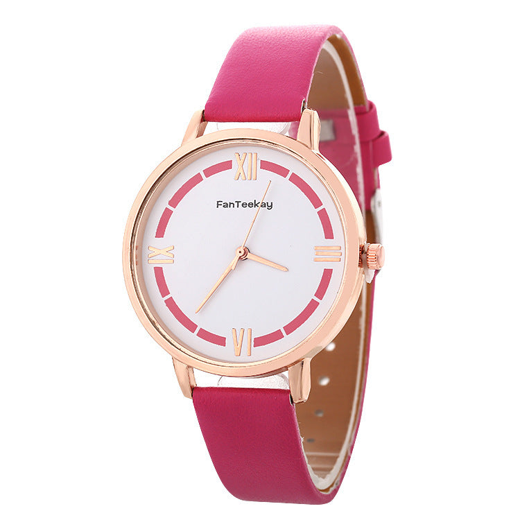 Fashionable And Simple Roman Ladies Business Quartz Watch