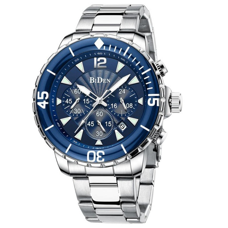 Business Men'S Watch Six-Hand Chronograph Calendar