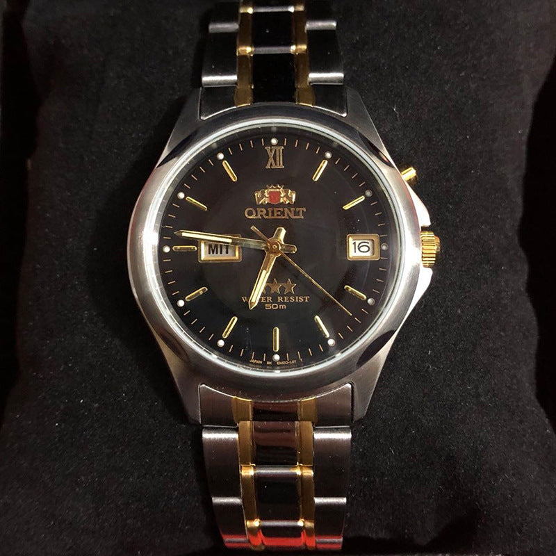 Classic nostalgic stock old dual calendar watch