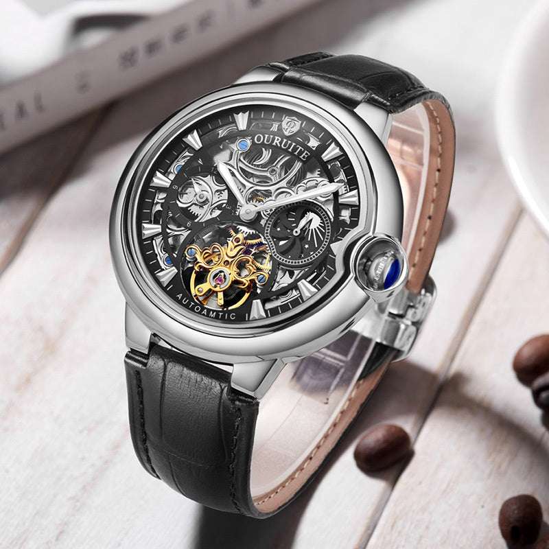 Mechanical watch hollow waterproof watch