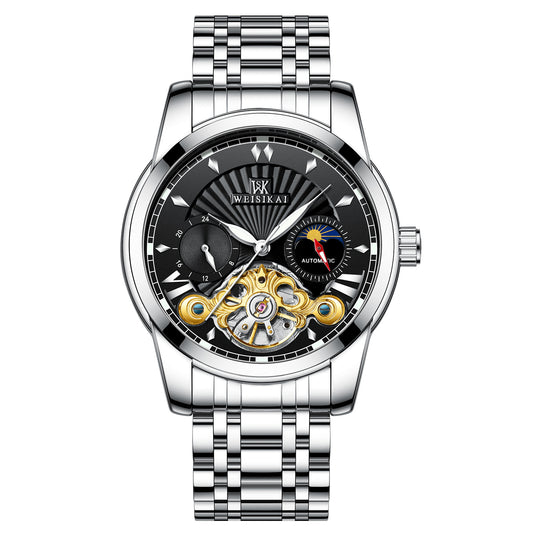 Waterproof flywheel automatic mechanical watch