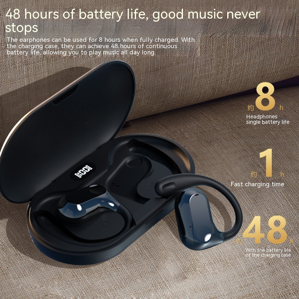 Ear-mounted Bluetooth Headset Long Endurance Bone Conduction Wireless Waterproof Ear