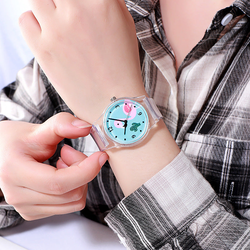 Cartoon girls electronic quartz watch