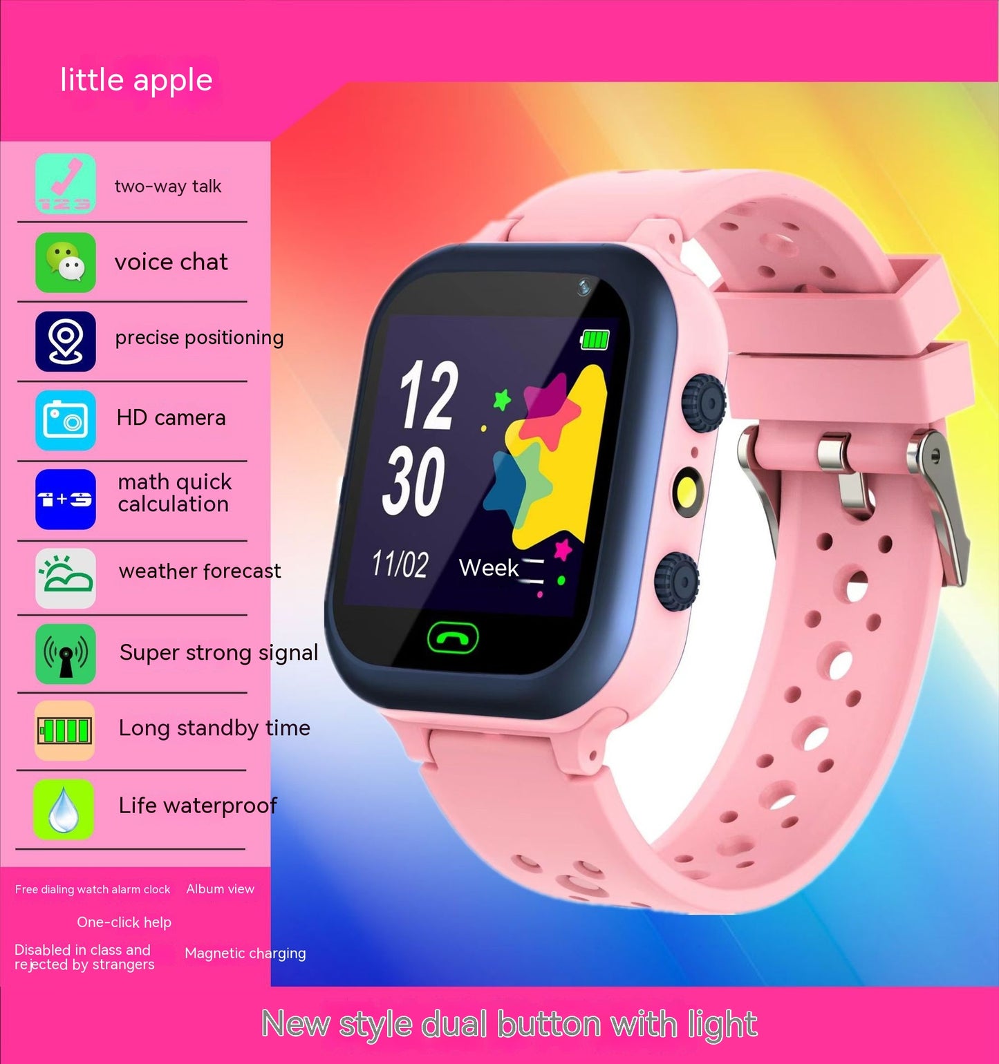 Children's Smart Watch GPS Location Information Photography Q15 Student Smart Phone