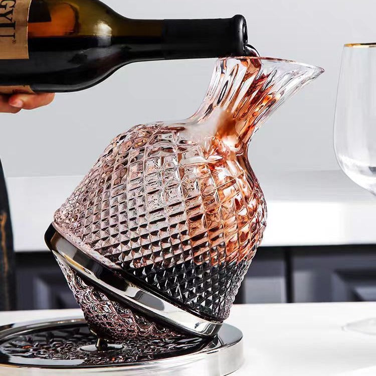 Light Luxury Good-looking Glass Gyro Wine Decanter Household High-end