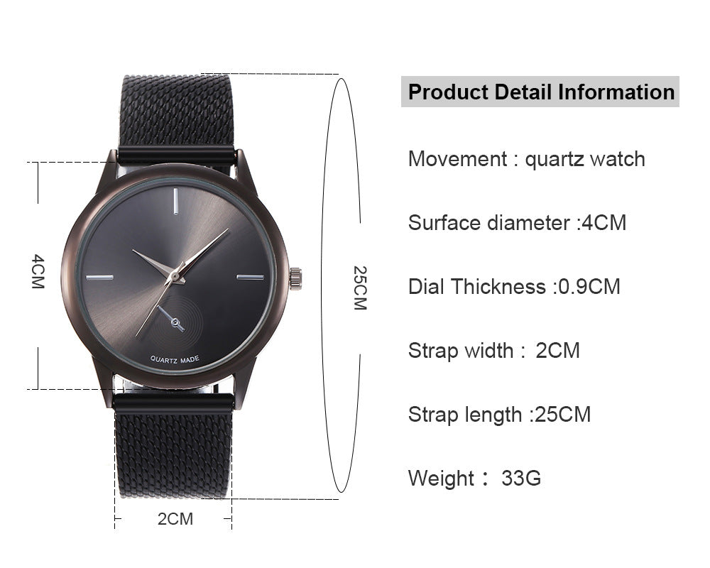 Women's Creative Plastic Mesh Quartz Watch