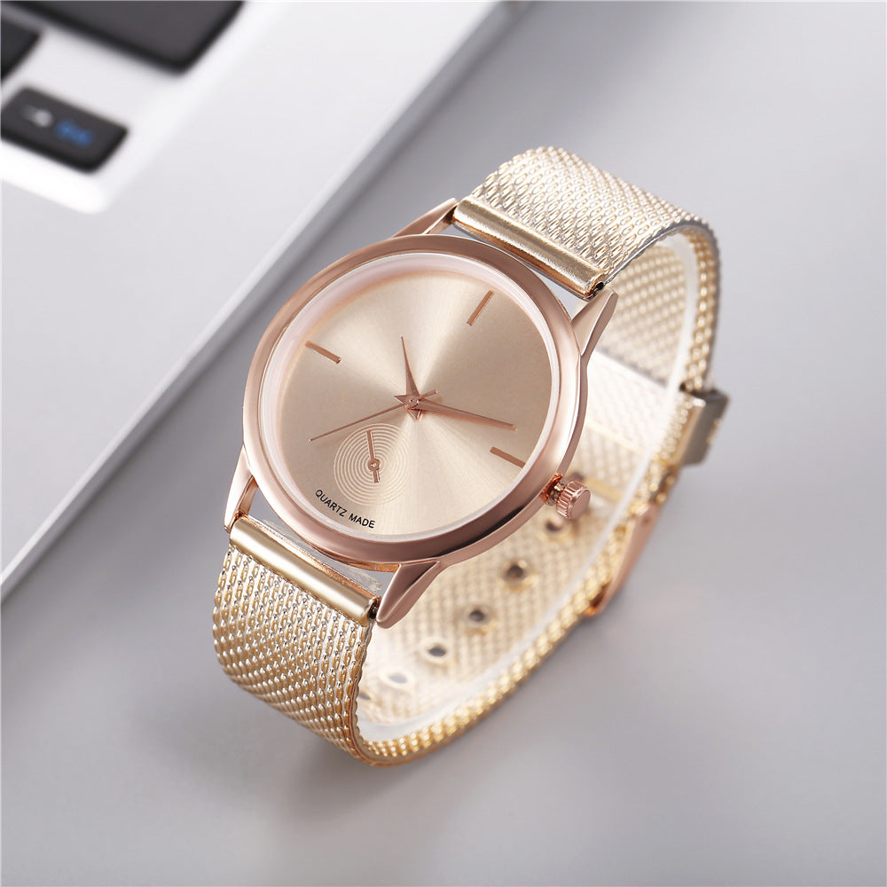 Women's Creative Plastic Mesh Quartz Watch