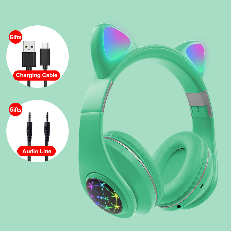 Cat ear wireless sports Bluetooth headset