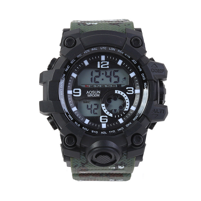 Round Female Watch Korean Style Simple Waterproof Sports Electronic