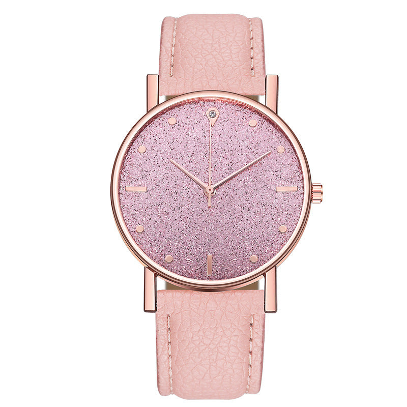 Starry sky belt quartz watch