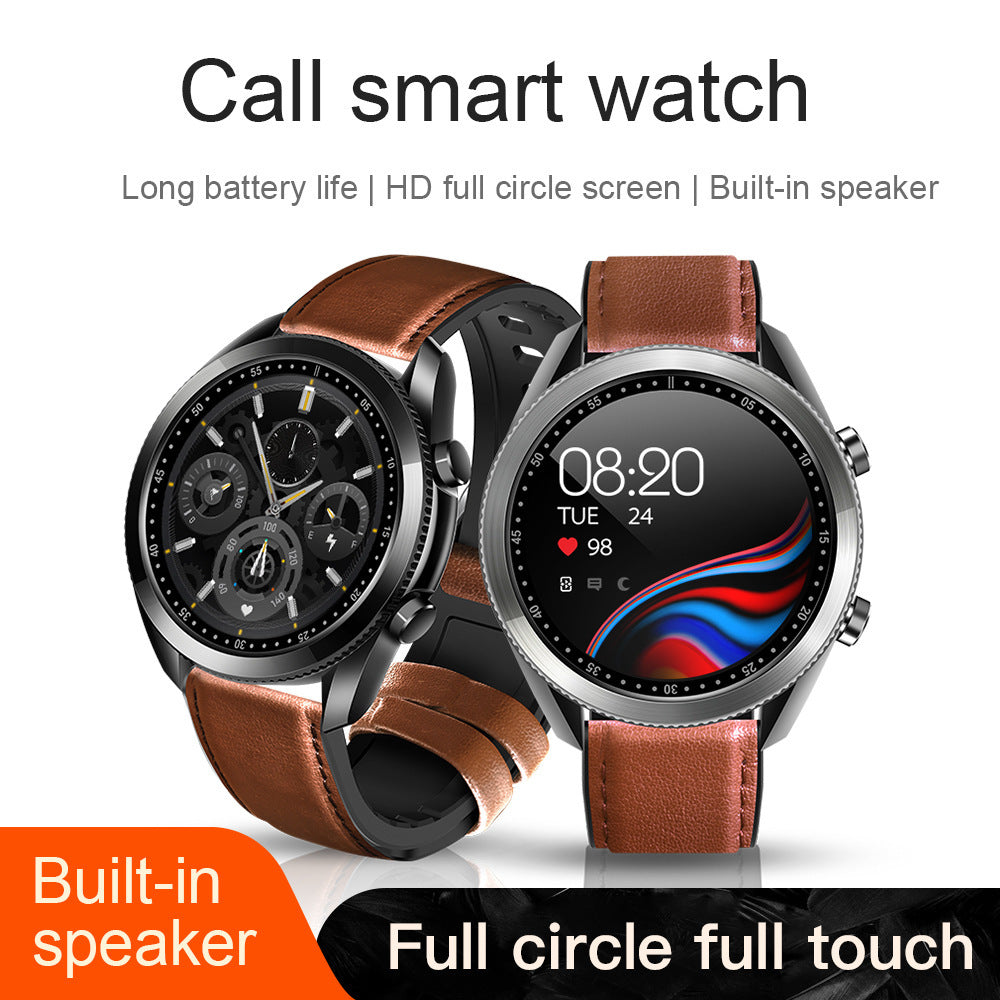 UM90 Smart Call Watch Sports Pedometer Heart Rate Metal Large Screen Bluetooth Watch