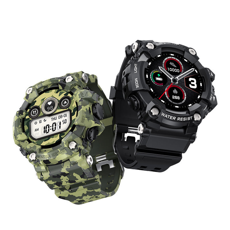 T6 Tactical Rugged Smart Watch Bracelet Waterproof 1.3 "