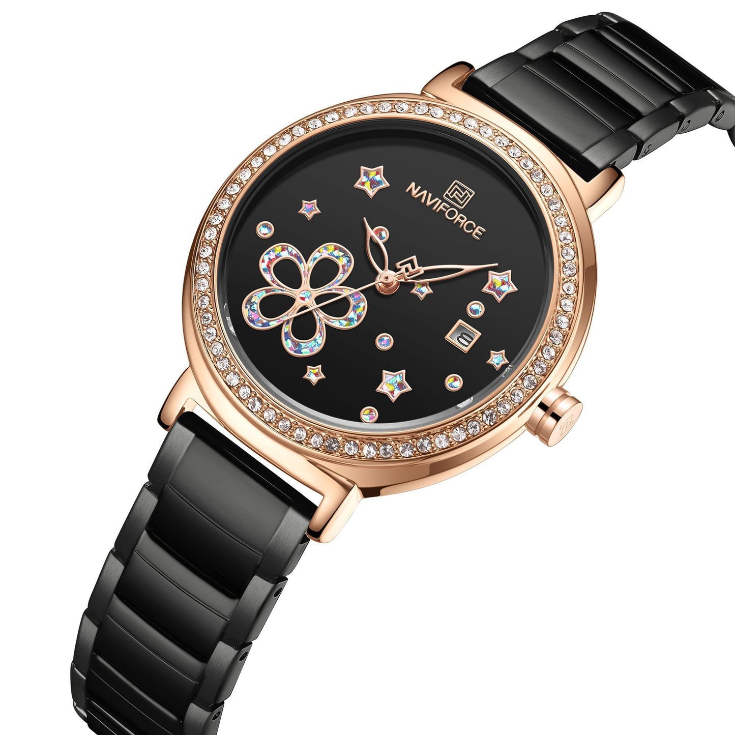 Steel Belt Flower Lady Stainless Steel Quartz Watch