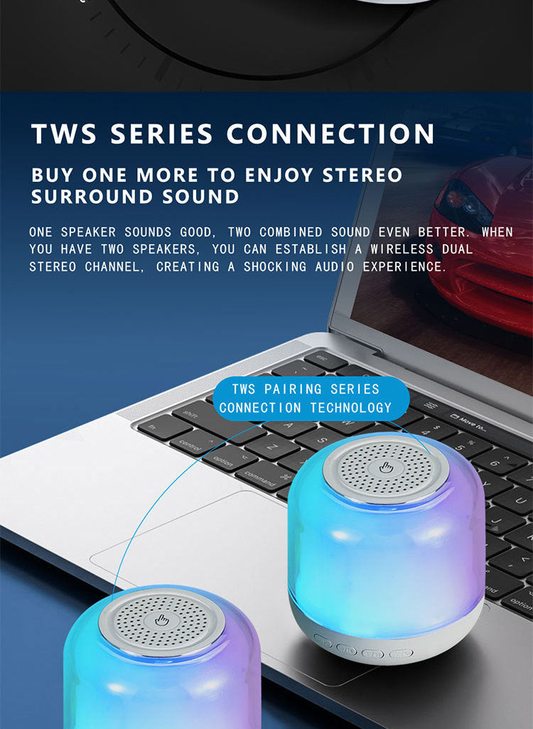 Bluetooth Speaker Wireless Charging Night Light