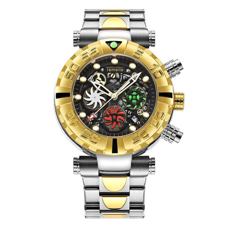 Luminous waterproof multifunctional watch