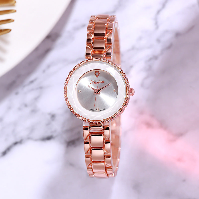 Waterproof quartz ladies watch