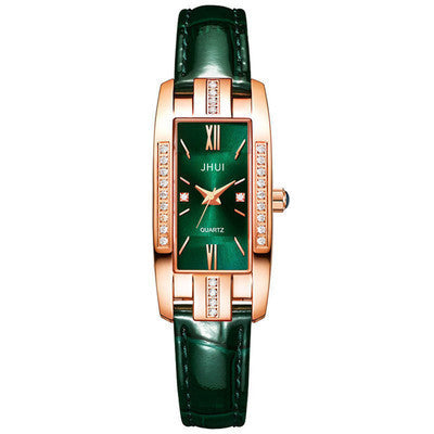 Personalized Small Green Watch Belt Ladies Watch