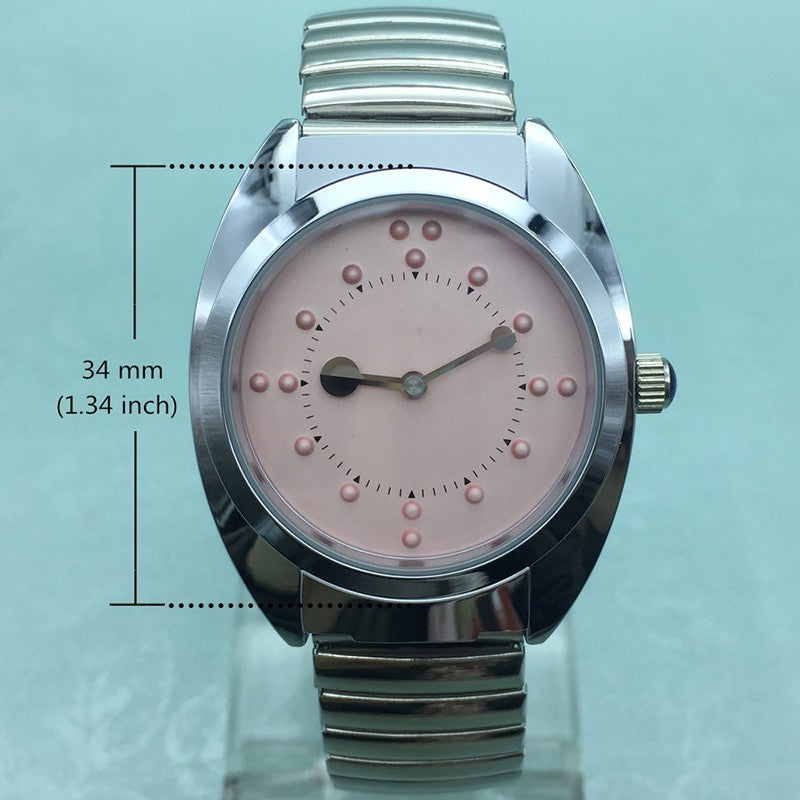 Men's And Women's Flip Touch Braille Watch