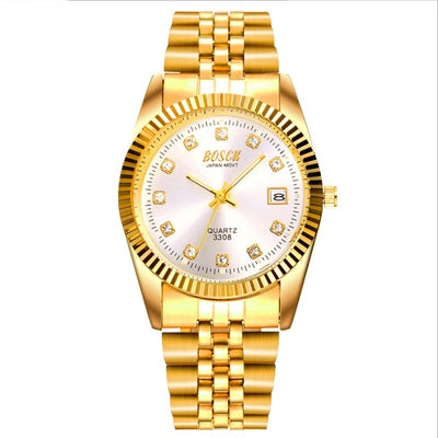 Yellow gold business watch