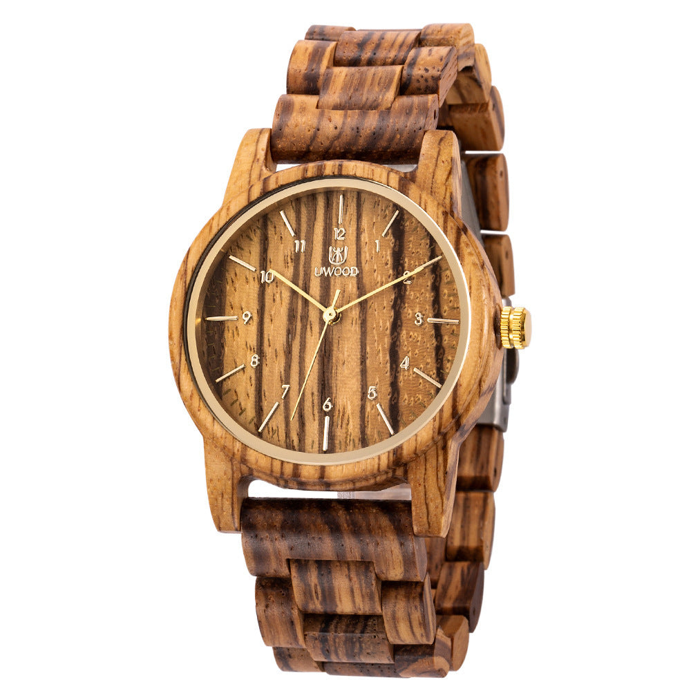 Quartz Movement Wooden Watch