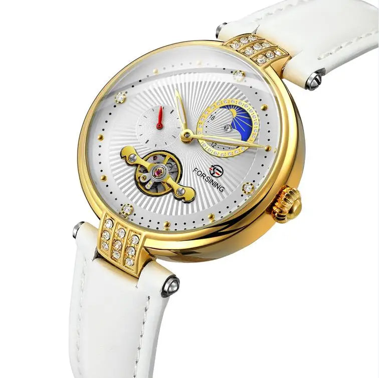 Women's Fashion Hollowed-out Mechanical Movement Watch