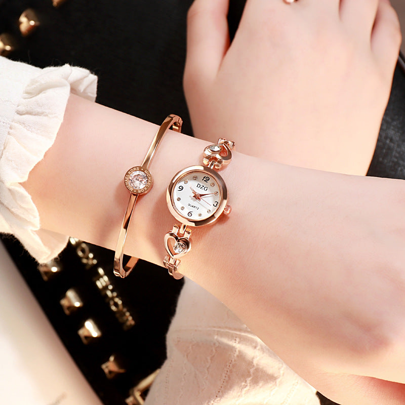 Simple Rhinestone Jewelry For Women Casual Watch