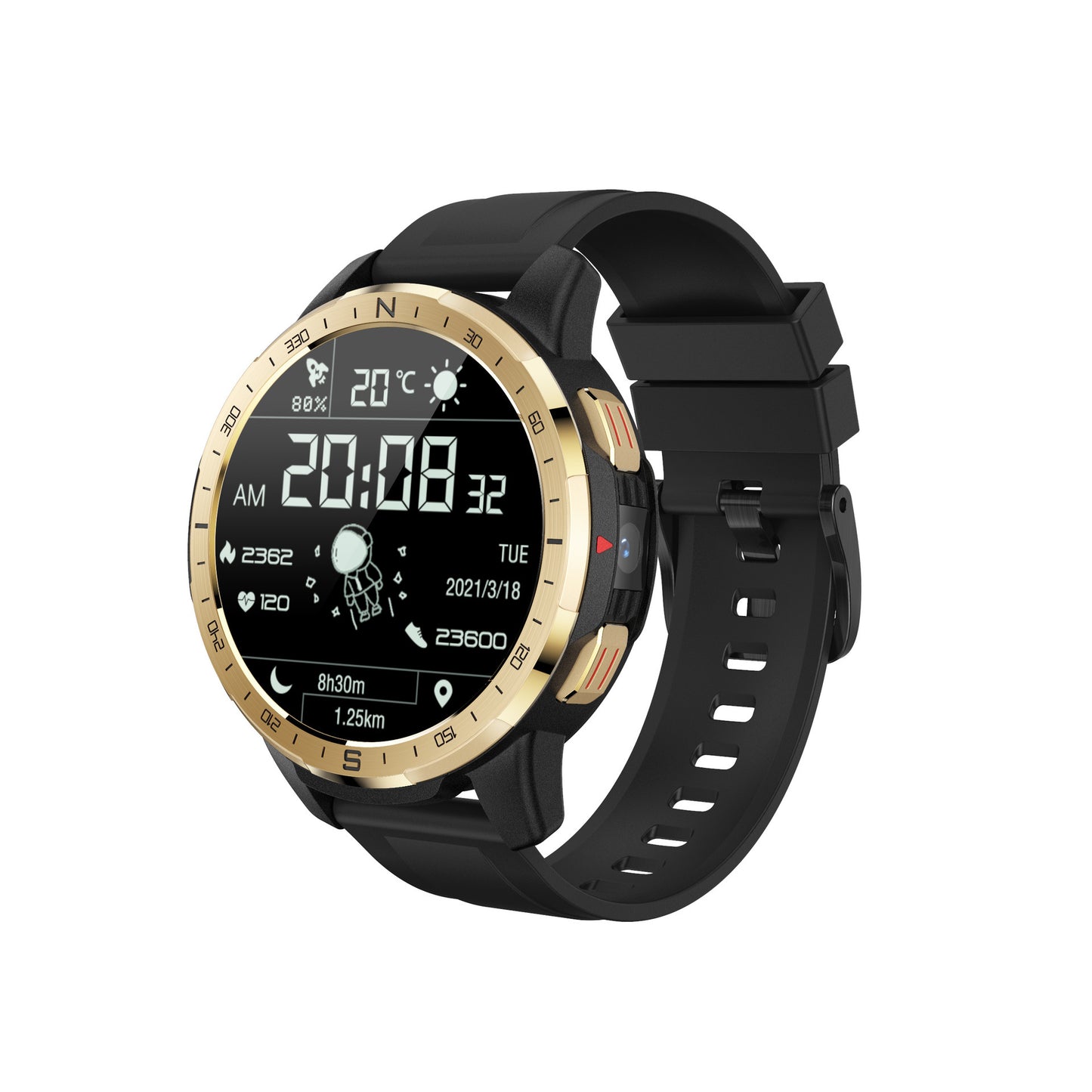 CT08 Multi-function Dual System Single Camera Smart Watch