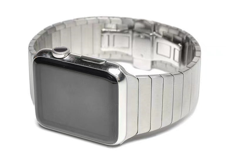 Suitable For Smartwatch 8 Stainless Steel Strap Bow Buckle IWatch Metal Watch Band