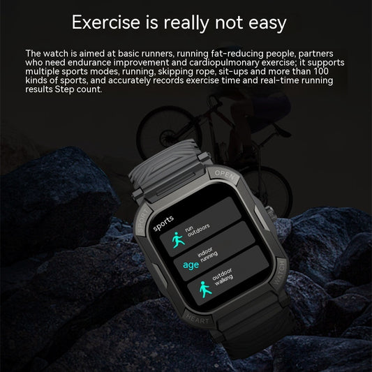 Three-proof Outdoor Sports Bluetooth Calling Electronic Step Heart Rate Watch