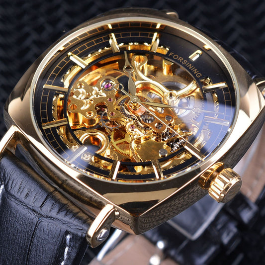 Men's fashion hollow waterproof automatic mechanical watch