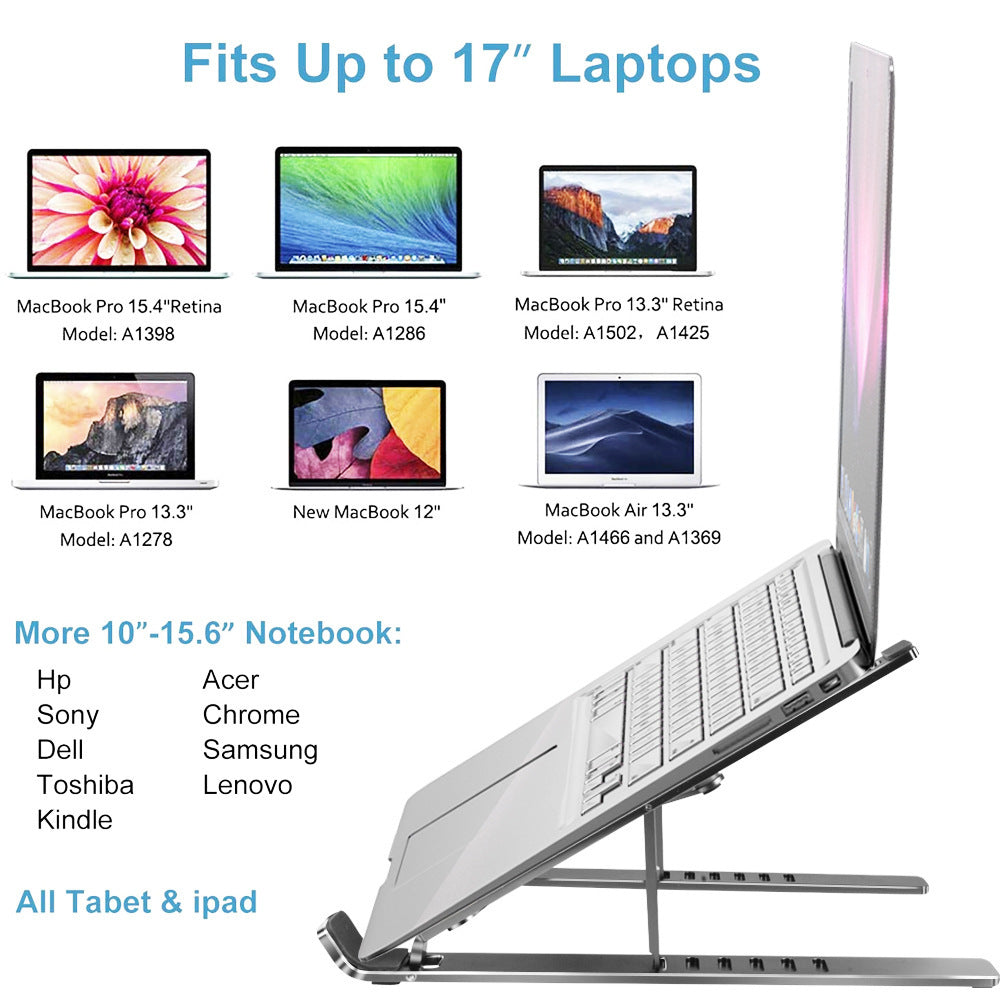 Portable Laptop Stand Aluminum Alloy Lifting Folding