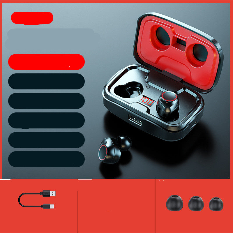 Earphone Wireless In-ear 5.0 Music Earphone Binaural New Style