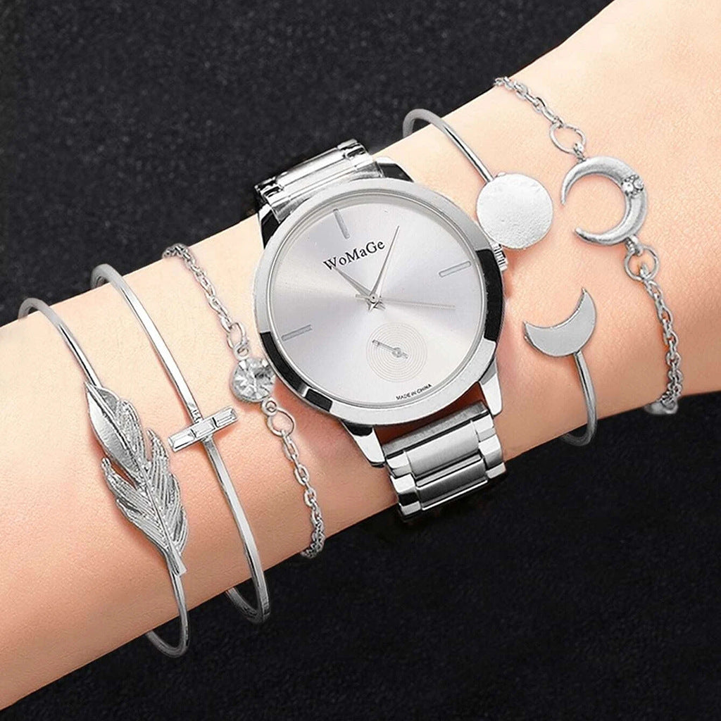 Popular Women's Watch Business Quartz Watch Bracelet Suit