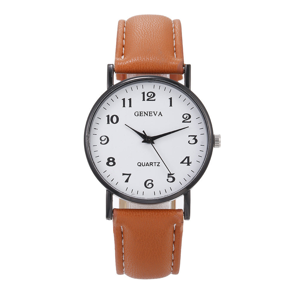 Geneva Ladies Simple Digital Strap Quartz Watch