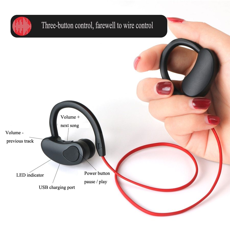 Wireless Bluetooth Headset Hanging Ear